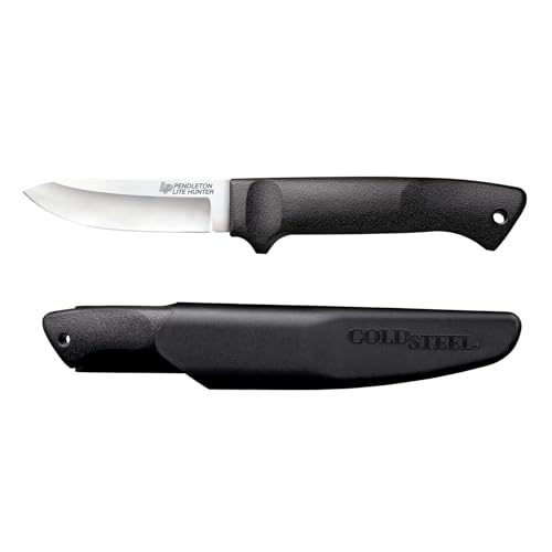 Cold Steel Pendleton Lite Hunter 3-5/8' German 4116 Stainless Steel Drop Point Fixed Blade Outdoor Camping Game Hunting Knife | Ergonomic High-Impact Handle, Weather-Resistant Secure-Ex Sheath