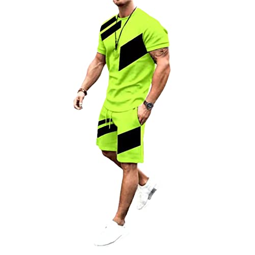 Ensemble de t-shirts 3D homme avec short de sport d'été XL ts2732