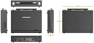 Avmatrix PVS0613 Video Switcher Portable 6 Channel 4×SDI and 2×HDMI Video Mixer Converter with 13.3 inch FHD LCD Monitor(PVS0613)