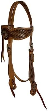 Showman Basketweave Fringe Browband Headstall & Breast Collar Set