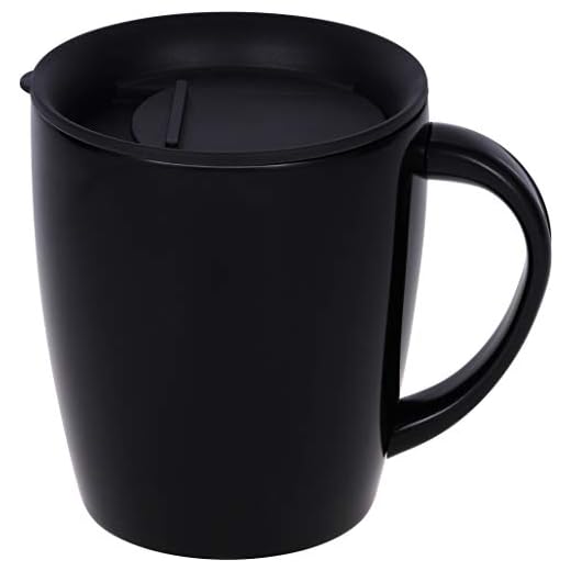 12 oz Stainless Steel Vacuum Insulated Mug with Lid,Black Coffee Mug with Lid,Stainless Steel Double Wall Coffee Mug with Lid,Black Coffee Mug 12 oz
