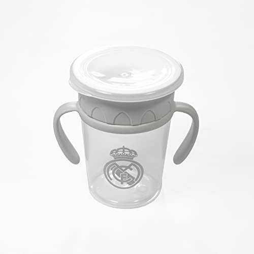 smartketing Taza antigoteo Real Madrid C.F, Bebés Unisex, Gris