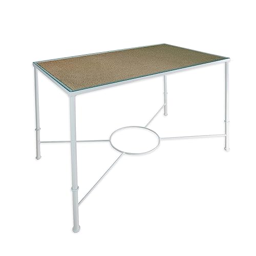 El Herrero Mesa de forja para Salon, Cocina, Mesa de Centro. 120x70 Regulable a Doble Altura. Ideal para Ropa Camilla, forja Nacional