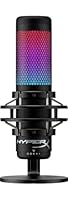 HyperX QuadCast S – RGB USB Condenser Microphone for PC, PS4, PS5 and Mac, Anti-Vibration Shock Mount, 4 Polar Patterns, Pop Filter, Gain Control, Gaming, Streaming, Podcasts, Twitch, YouTube, Discord
