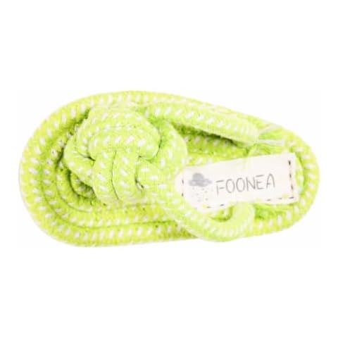 FOONEA Knotted Woven Pet Dog Toy，Puppy Molar Shoes，Eco-Friendly Cotton Rope Toys, Bite-Resistant Rope Knot Dog Toy，Medium/Small Dogs Toy，Not Suitable for Dogs with Strong Aggressive Chewing (Shoes) Cover