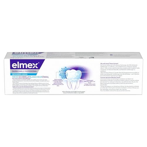 Elmex Zahnschmelz Professional Weiss-Schmelz Zahnpasta, 75 ml Zahncreme