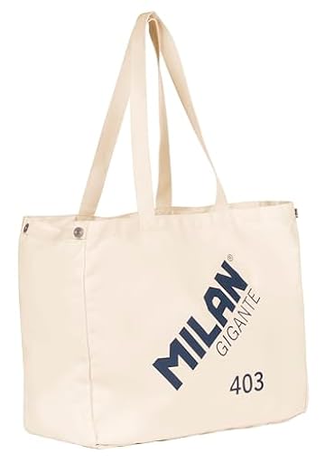 MILAN® Bolso tote bag grande colección MILAN GIGANTE 403 since 1918, beige | Ya disponible en tu tienda friki favorita! En mundofriki.es!
