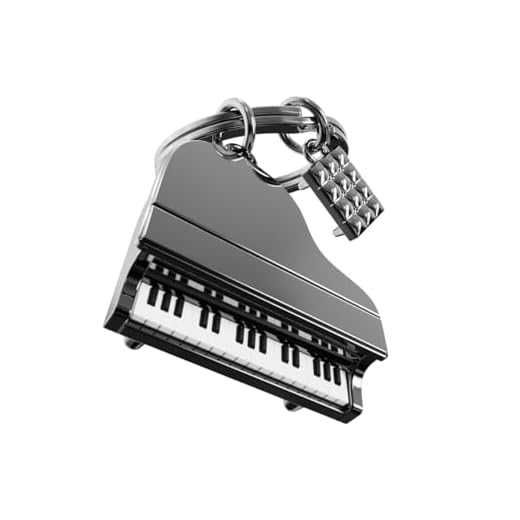 Metalmorphose – Llavero de piano – Llavero para instrumentos musicales – Regalo original para hombre y mujer, multicolor, talla única