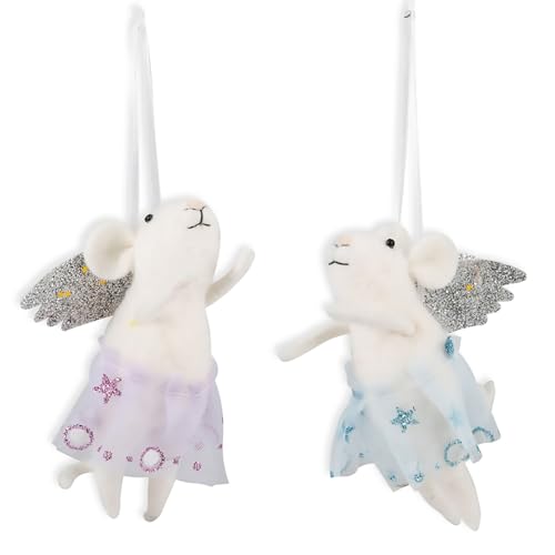 Kit de Manualidades Trimits: Kit de Fieltro de Aguja con Instrucciones y Fieltro de Lana - Adornos navideños, Decoraciones para el árbol de Navidad, Regalos caseros