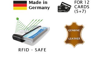 Tru Virtu Wallet Click & Slide Leather (Sting Ray Black) #TOP4