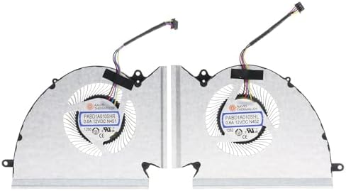Replacement CPU&GPU Cooling Fan for MSI GP76 GE76 WE76 MS-17K2 MS-17K3 PABD1A010SHR-N452 PABD1A010SHR-N451