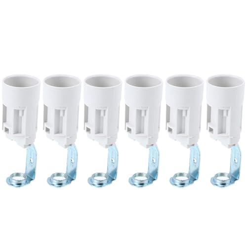 UPKOCH Adaptador De Zócalo E14 Tornillo De Luz Soporte De Bombilla Para Lámparas Colgantes Interior Reemplazo Fácil Instalación Para Cocina Sala Dormitorio 6 Unidades