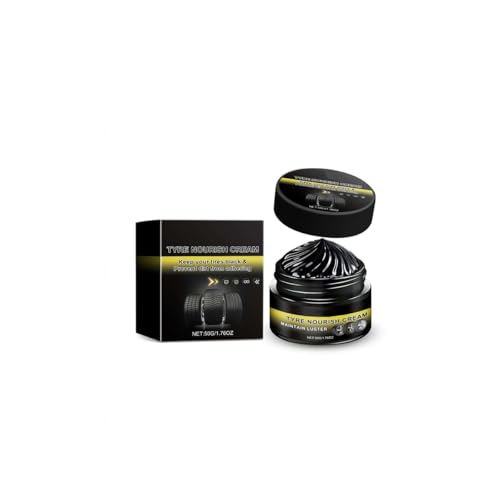 Cera para llantas de auto 50g brillo negro intenso miniatura 1