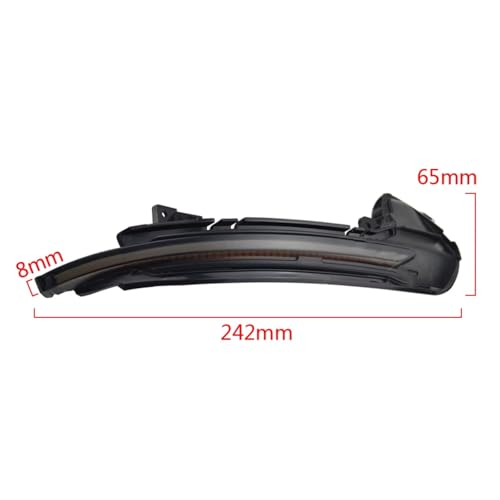 Luz intermitente de espejo retrovisor para S6 2013-2017 impermeable 3