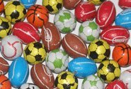 40 Chocolate Foiled Sportsballs Great Party Bag Filler!