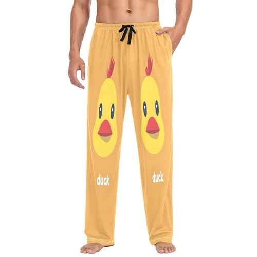 Pantalon de pyjama pour homme multicolore vêtement de nuit avec poches taille L