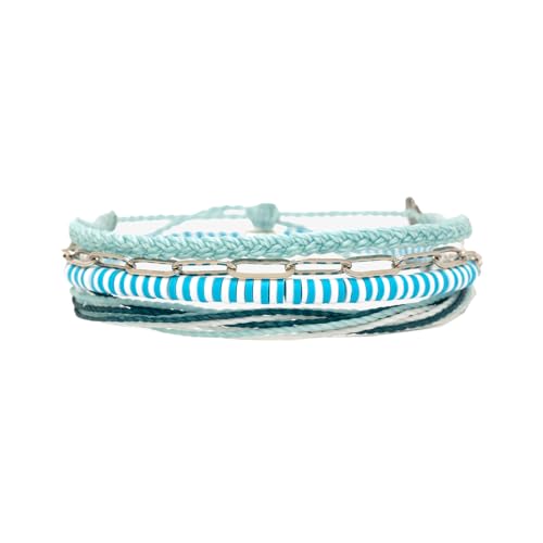 Pura Vida Bracelet Santorini Bracelet Stack, 4 Stackable Bracelets for Women