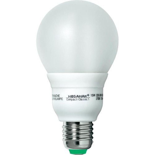 Preisvergleich Produktbild MEGAMAN ESL E27 15W WW GLOBE 10000h
