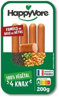L'ascension vertigineuse de l'action Beyond Meat : véritable opportunité d'investissement ou simple bulle spéculative ? 3 Happyvore Saucisse Vegetale Knax, 200g