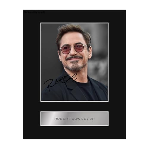 Fotografía firmada digitalmente de Robert Downey Jr de 25,4 x