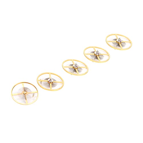Balancier de montre de rechange, diamètre de 0,39 po, balancier de montre pratique doré avec spiral à rotation complète pour mouvement 8205 pour atelier de...