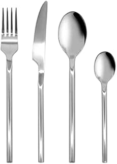 Glim&Glam Forged Stainless Steel Cutlery Set Dinnerware Table Set Party (16pc Set)