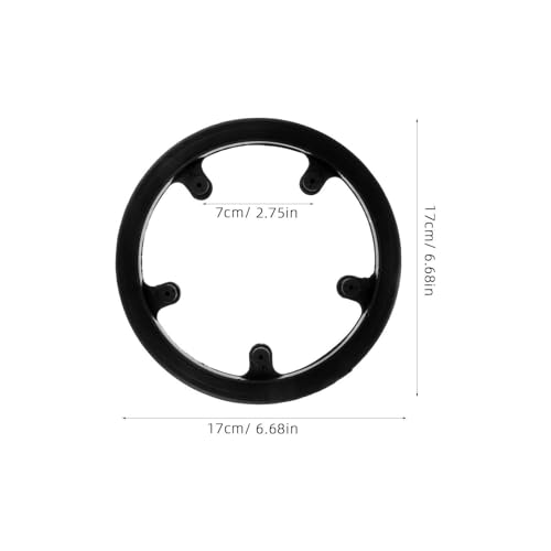 Cubierta de cadena protector de plato de bicicleta 40T negro multifuncional 3