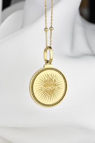 Colgante de plata de ley 925 chapado en oro con grabado japonés de 28 mm 4