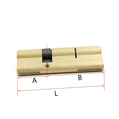 Wkładka bębenkowa. Sprzętowy cylinder zamka wewnętrznego Zamek mosiężny Rozszerzony 3-częściowy zamek bębenkowy(110mm)
