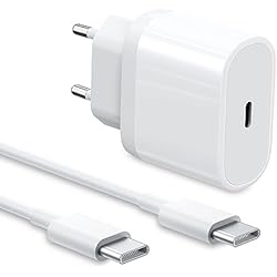 Cargador Ipad Alkosto Cargador USB C para iPad Pro 12.9´´/11´´ 2018-2022, iPad Air 4/5, iPad Mini 6, Samsung Galaxy S23+ Ultra/S22/S21/S20/A52/A53/Note20, Cargador de 20W con Cable de 2M Carga Rapida Cabezal Rapido Enchufe