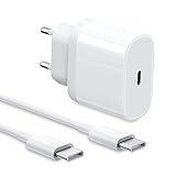 【2 m langes USB-C-Schnelldatenkabel】 Die Kombination aus 2 m langem USB-C-auf-USB-C-Ladekabel und 20-W-USB-C-Wandaufladung ermöglicht es Ihnen, Ihr iPad mit der USB-C-Schnittstelle direkt schnell aufzuladen und kann eine Schnellladung von bis zu 3 A ermöglichen verfügt über Datenübertragungsgeschwindigkeiten von bis zu 480 Mbit/s, damit Sie effizient arbeiten können.