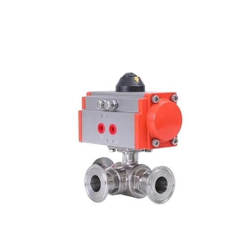 Vanne à bille pneumatique 32mm clamp pour déviation de fluides