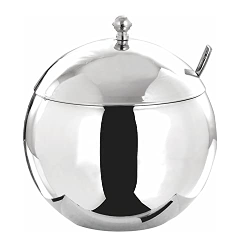 KC Stainless Steel Multipurpose Ghee Pot/Pickle Container 500 Ml With Spoon Set Of 1, Blue-Violet