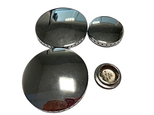 COMPATIBILI CON LOFRA 4 SPARTIFIAMMA IN OTTONE CROMATO COLORE ACCIAIO PER CUCINA LOFRA MISURE 2 GRANDI UGUALI 1 MEDIO 1 PICCOLO no originali ma perfettamente adattabili garantiti