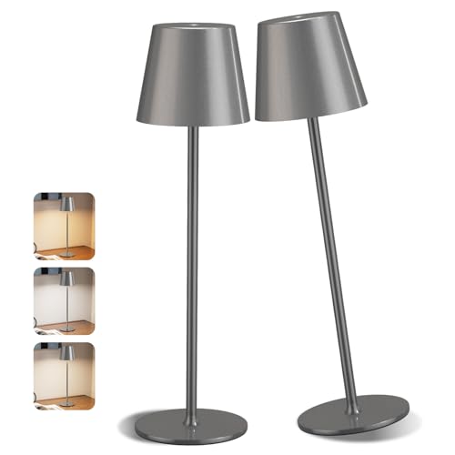 Lampe de chevet sans fil or lot de 2 veilleuses tactiles pour chambre