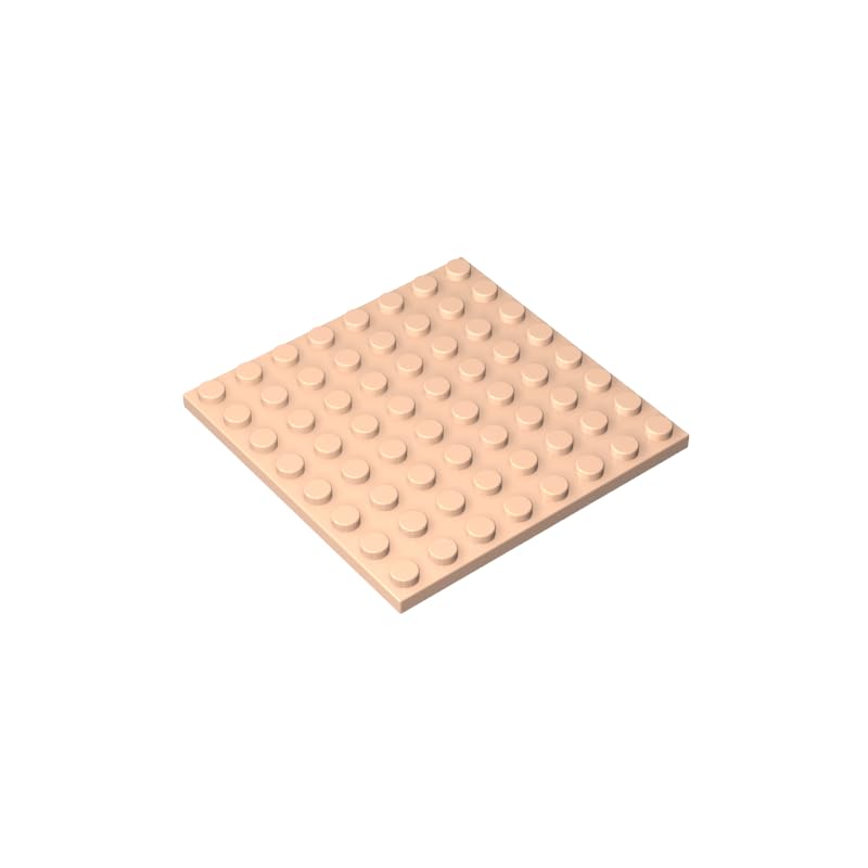 41539 Foundation Plate Plate 8x8 10 Pieces GDS-528 Compatible with Lego Building Blocks Color:Light Nougat — image 1