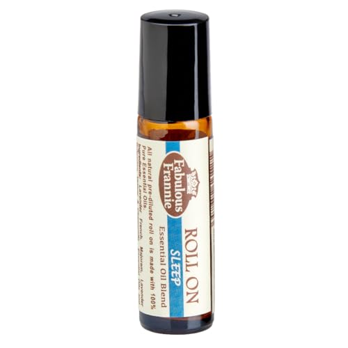 Fabulous Frannie Sleep Essential Oil Blend Pre-Diluted Roll-On 10 ml Made with Chamomile, Marjoram, Bulgarian Lavender and Vetiver