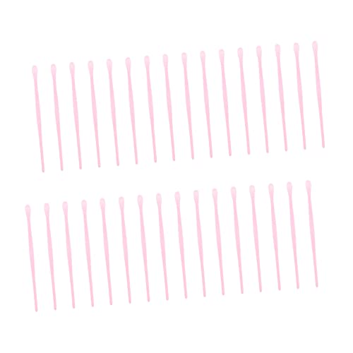 DRESSOOS 100個 耳かき ピック 使い捨て 耳かき ロッド 耳垢 ピック 耳 クリーニング スティック 環境に優しい ランダムカラー