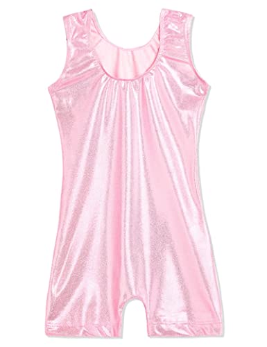 Image of Domusgo Toddler Leotard Gymnastics Long Sleeve, Sparkly Tumbling Dance Leotards for Baby Girls Kids Teens 2-14 Years