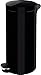 Produktbild Helit H2404395 - Silberionen-Tretabfallbehälter, "the knight", 30 Liter, schwarz