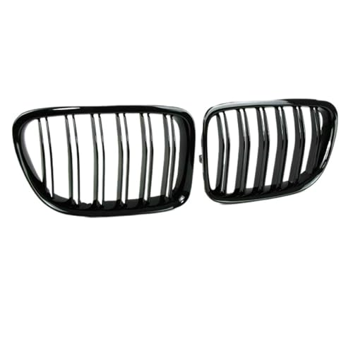 Parrilla delantera de riñón doble acabado negro brillante para BMW X1