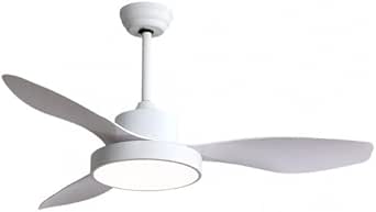 Ventilador de techo LED HAYATE 40W blanco con control remoto y temporizador