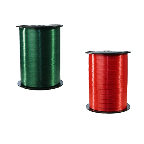 Clairefontaine 601774AMZC - un lot de 2 bobines de Ruban Bolduc Lisse - 500mx0,7 cm - Emballage...