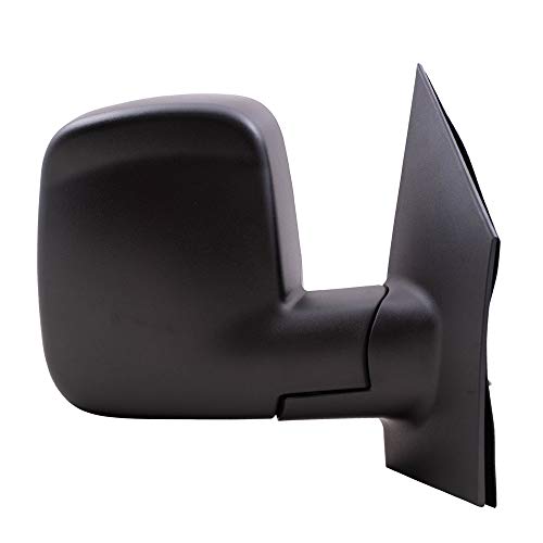 Brock Aftermarket Replacement Driver Left Passenger Right Manual Mirror Textured Black With Dual Glass Set Compatible With 2008-2022 Chevy Express #TOP2