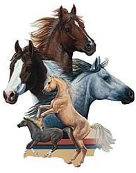 Bits and Pieces 550 Piece Shaped Puzzle Horse Show