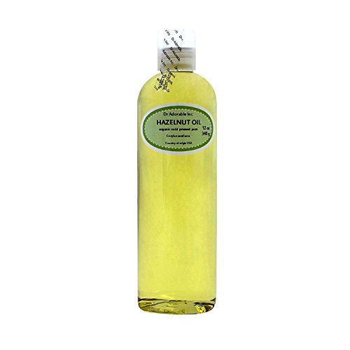 Hazelnut Oil Organic Pure Expeller Pressed by Dr.Adorable 12 Oz