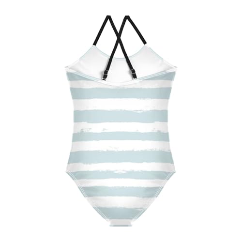 GuoChe Green Stripe Girls Swimsuits Bathing Suit Girl Girls Swim Suit Beach Swimwear 3T2