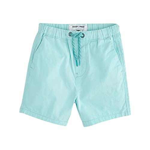Little Boys Summer Beach Shorts Pull on Elastic Waist Solid Color Comfortable Shorts with Pockets