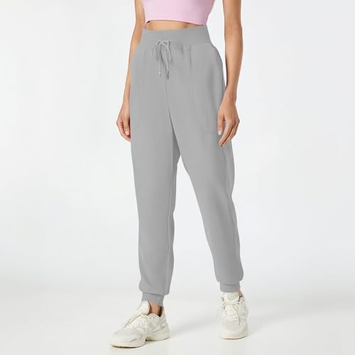 Cotton Linen Pants Women Drawstring High Waisted Tapered Joggers Pants Baggy Beach Travel Cinch Bottom Slacks Pockets2