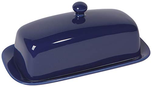 Navy Rectangular Butter Dish